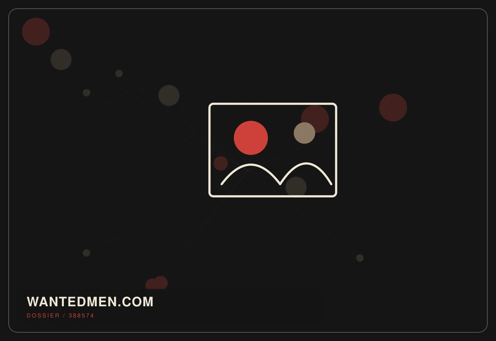 Abstract editorial artwork created for wantedmen.com